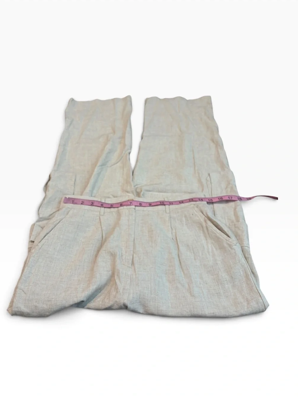AND NOW THIS linen blend cargo pants
